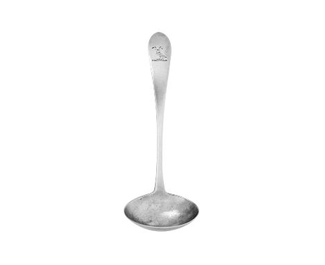 A George III Irish Provincial Silver Sauce-Ladle,  by Carden Terry and Jane Williams, Cork, Circa 1810 Pointed Old English pa