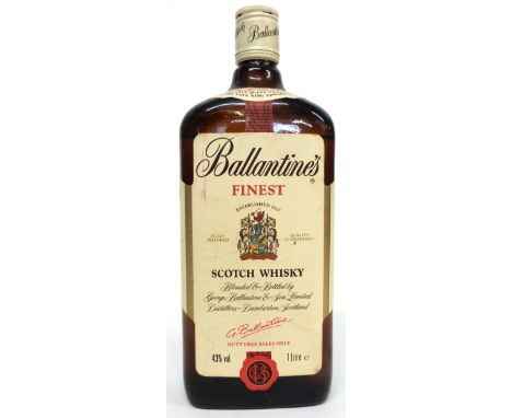 One bottle Ballantynes blended Scotch Whisky^ 43% vol 1ltr