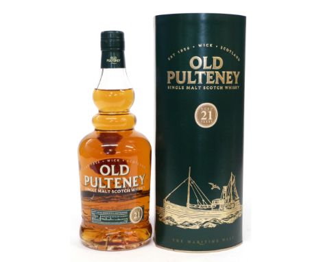 Old Pulteney Single Malt Scotch Whisky^ 21yo^ |The Maritime Malt|^ 70cl^ 46% vol in carton