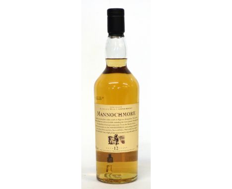 One bottle Mannochmore Flora &amp; Fauna 12yo Scotch Whisky