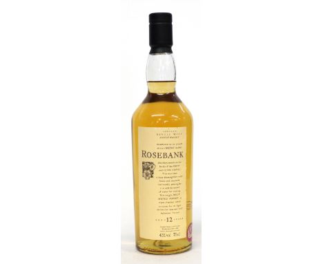 One bottle Rosebank Flora &amp; Fauna very rare 12yo Scotch Whisky^ (distillery closed 1993)