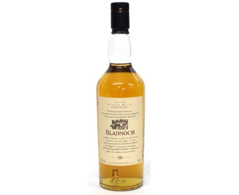 One bottle Bladnoch Flora &amp; Fauna 10yo Scotch Whisky (very rare)