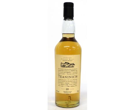 One bottle Teaninich Flora &amp; Fauna 10yo Scotch Whisky