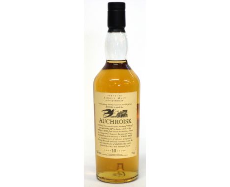 One bottle Auchroisk Flora &amp; Fauna 10yo Scotch Whisky