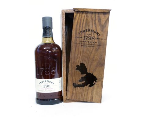 Tobermory Island Single Malt Scotch Whisky aged 15yo^ (unchill filtered)^ 70cl^ 46.3% vol in wooden presentation box with cer