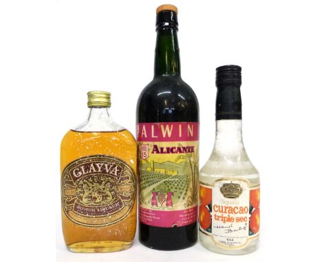 Mixed Lot: one bottle of Palwin Alicante together with half bottle of Glayva Scotch Liqueur (3)