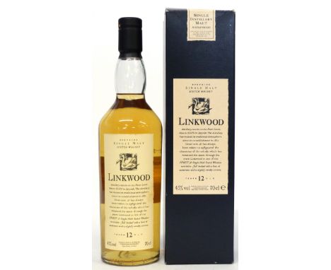 One bottle Linkwood Flora &amp; Fauna 12yo Scotch Whisky