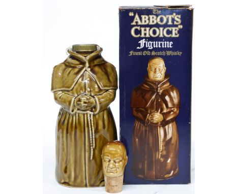 1 bt Abbot~s Choice Finest Old Scotch Whisky 700 proof (in figurine decanter) - boxed with full contents