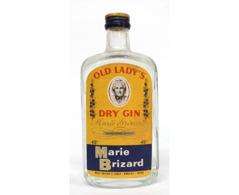 One bottle vintage Old Lady~s Dry Gin^ Marie Brizard^ c.1960s^ 48 deg (low level)