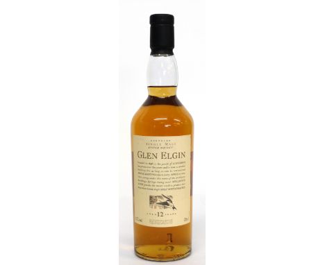 Glen Elgin Speyside Single Malt Scotch Whisky (Flora and Fauna)^ 12yo^ 43% vol^ 70cl