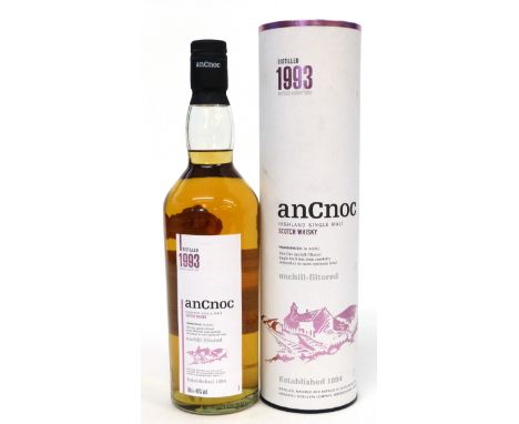 Ancnoc Highland Single Malt Scotch Whisky (unchill filtered)^ Knock Dhu Distillery^ 46% vol^ 70cl in tube