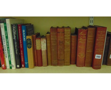 A large collection of books, mainly about fox hunting, including seven volumes of The Badminton Library, a first edition of M