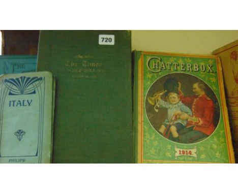 Two volumes of Chatterbox (1914 & 1916), The Wonder Book of Children and The Wonder Book of Railways plus further children's 