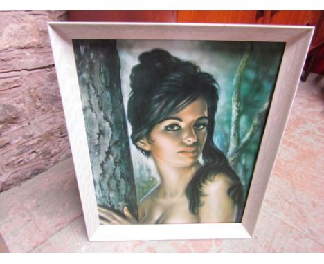 By J H Lynch - "Tina" coloured print, 58 x 48 cm, framed