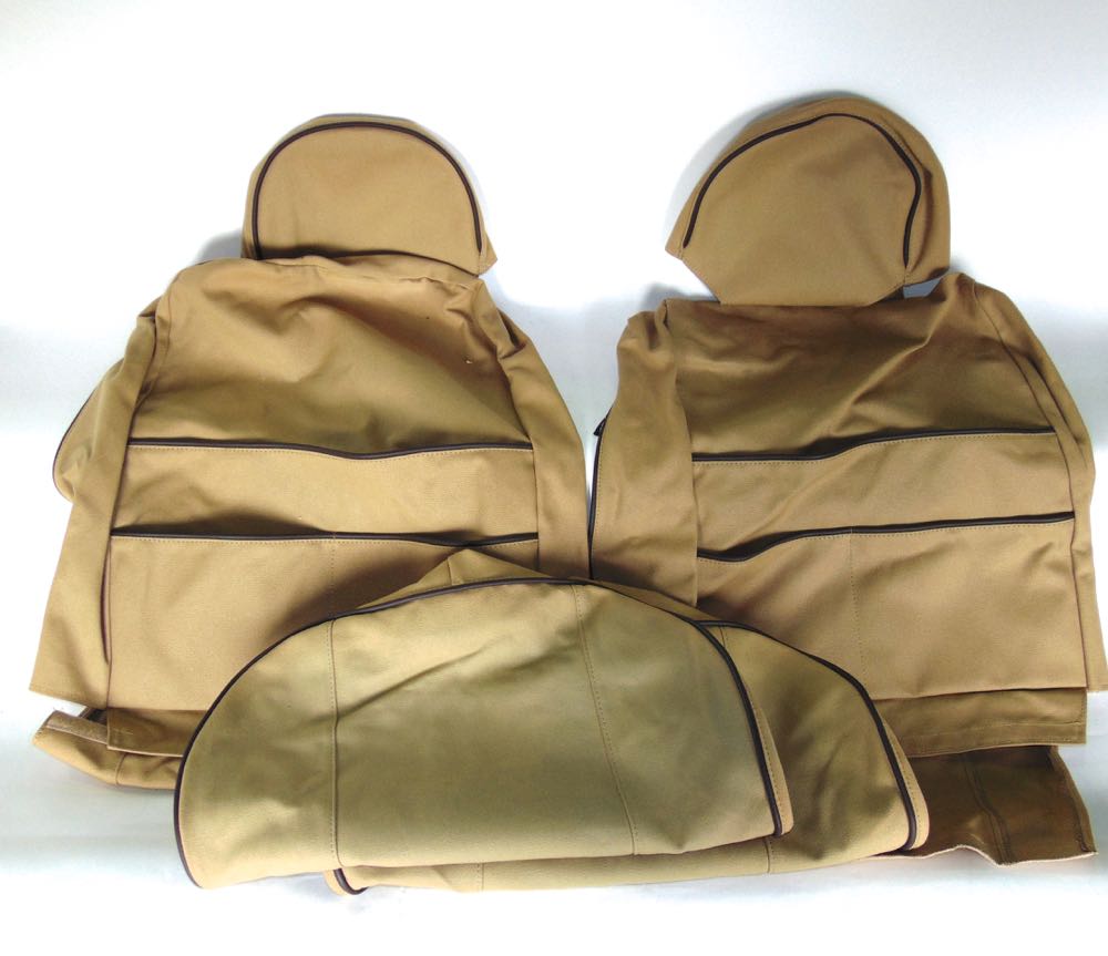 Land Rover Defender 'Exmoor Trim' canvas seat covers.