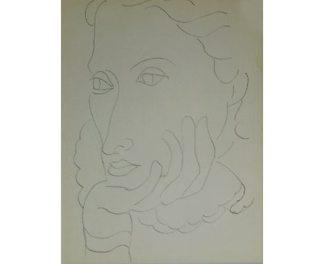 HENRI MATISSE, Portrait d'une Femme II, heliogravure: 1937, printed by Draeger, 35cm x 26cm, framed and glazed.