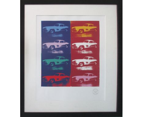 AFTER ANDY WARHOL, 'Mercedes 300 SL', serigraph, with blindstamp of the artist's signature and copyright annotation, edition 