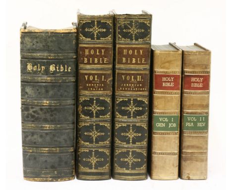 ILLUSTRATED BIBLES:1.  Kitto: The Illustrated Family Bible.  Old and New Testaments, in two volumes.  L, R Fletcher, 1865.  I