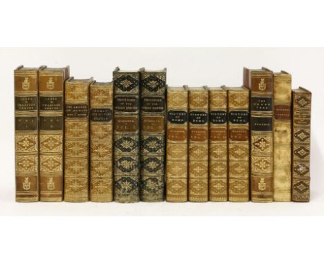 BINDING:1.  Mommsen, T: The history of Rome.  In four volumes.  Bentley, 1887.  Contemporary full calf by Bickers, with gilt 