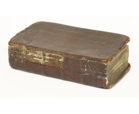 MINIATURE BIBLE:The New Testament of our Lord and Saviour Jesus Christ,1643, contemporary red panelled calf, gilt. The first 