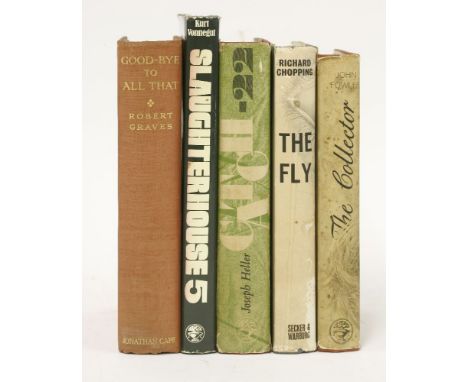 MODERN FIRST EDITIONS:1.  Vonnegut, K: Slaughterhouse 5.  Cape, 1970, 1st dw (30s. £1.50).  vg;2.  Heller, J: Catch-22.  Cape