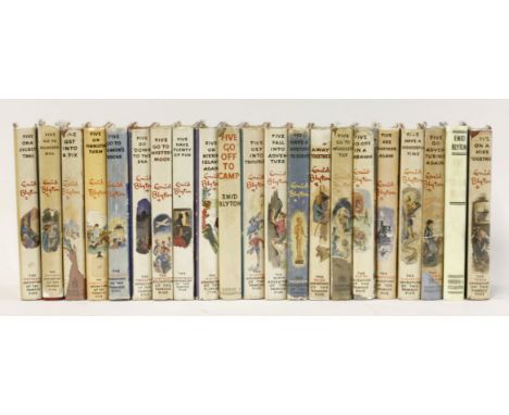 BLYTON, Enid:A Complete Set of the ‘Famous Five’ books,Twenty-one works; all 1st eds., 1st impression 1942-63; all with dust 