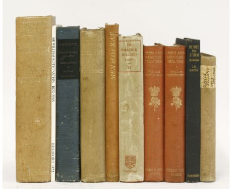 ROTHENSTEIN, William:1.  Men and Memories, two volumes.  Volume 1, reprint.  Inscribed: For dear Bill, from father.  Great Ba