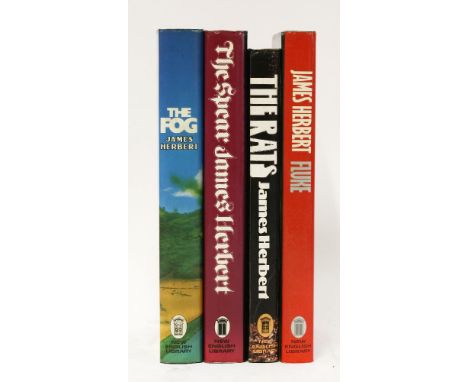 HERBERT, James:Four first English edns.,1.  The Rats (his first book).  1974, dw(£1.95); dw little creased; inscription facin