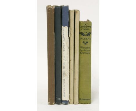 ILLUSTRATED:1.  Rackham, A: A Christmas Carol.  Heinemann, 1915, 1st thus.  12 colour plates; original pictorial cloth and pi