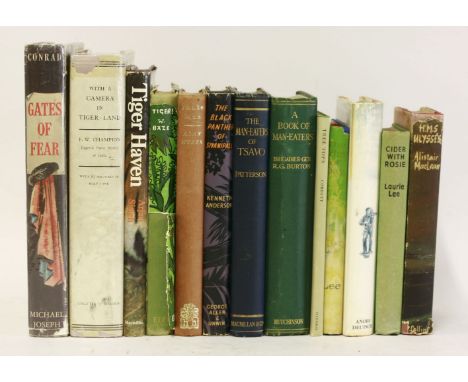 TIGERS AND HUNTING:1.  Burton, R G: Book of Man-Eaters.  Hutchinson, 1931, 1st edn.  Covers little worn; o/w G;2.  Patterson,