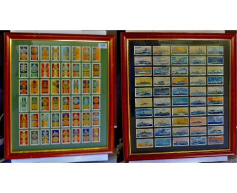 Gallahers Army Badges, Players Modern Navel Craft, Framed Sets (2)