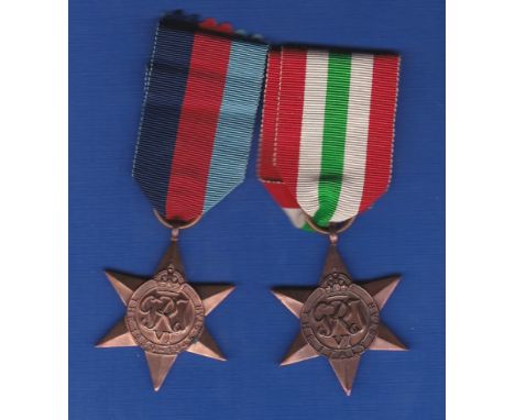 Italy Star and 1939 - 1914 Star named to: 14503759 Cpl. Alex McNeil. These were often named for serviceman who came from Afri