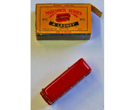 Lesney Matchbox MB 5 London Bus ' BP Visco-Static' near mint, boxed some flaps missing
