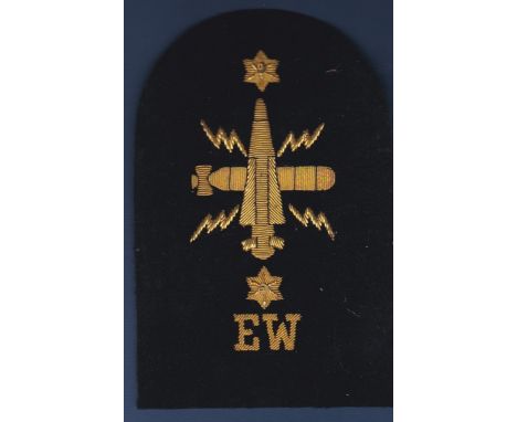 Royal Navy EW qualification cloth patch/badge