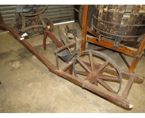 A VINTAGE AGRICULTURAL SEED DRILL A/F