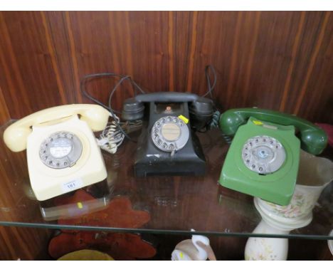 THREE VINTAGE TELEPHONES