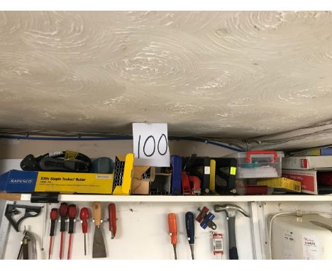 Shelf of tools. 