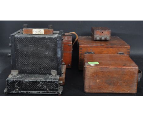 A large collection of early 20th century and mid 20th century electronic amp meter / electric testing equipment. The collecti