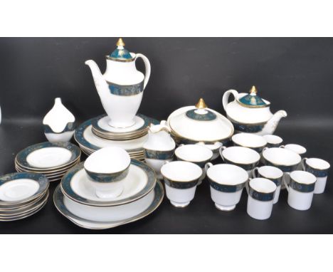 A large collection of Royal Doulton Carlyle pattern china dinner / tea service comprising of coffee pot, tureen, plates and m
