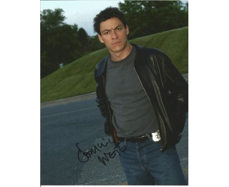 Dominic West 10x8 signed 3/4 length portrait colour photo seen pictured from the TV series The Wire. Dominic Gerard Francis E