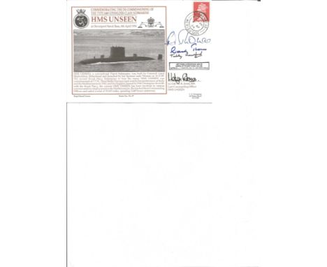 FDC to commemorate the de-commissioning of the type 2400 upholder class submarine. Signed by Last Commanding Officer M. R. JO