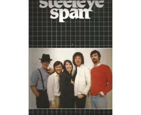 Steeleye Span souvenir programme unsigned. Good Condition. All autographs come with a Certificate of Authenticity. We combine