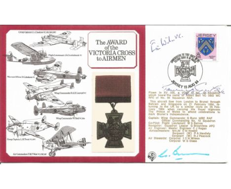 The Award of the Victoria Cross to Airman signed FDC dated 15th August 1984. Flown in VC10 XV 105 of 10 Sqn from London to Br
