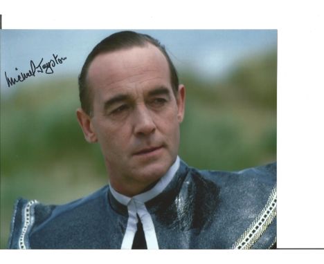 Michael Jayston signed 10x8 colour photo. Taken during his time on Doctor Who the Trial of a Time Lord. Good Condition. All a