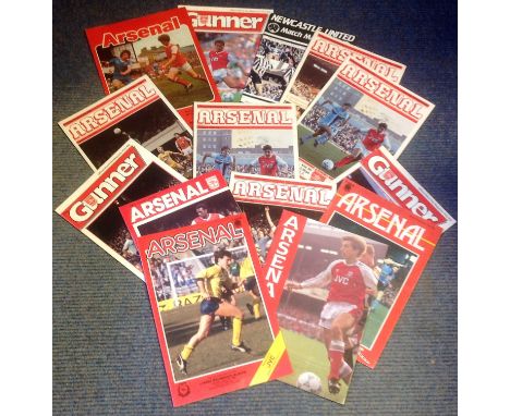 Football Arsenal vintage programme collection 15 programmes dating back to the eighties. Good Condition. All autographs come 