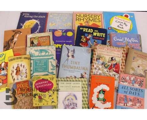 Two boxes of approx. 100 vintage younger children's books, story books and picture books, to include; All Sorts of Days by Do