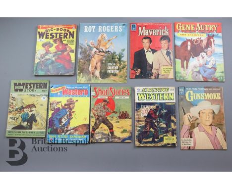 Approx. 65 Vintage Western Comic books, mostly from 1940s, 1950, 1960 including Street and Smith's Western Story from 1940s, 