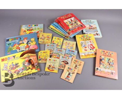 Approx. 100 Vintage Noddy books by Enid Blyton, including 65 vintage early Noddy Series books, larger format Noddy Story and 