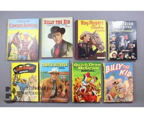 Approx 50 Vintage Cowboy Book and Annuals including Roy Rogers, Gene Antry, Buffalo Bill etc.