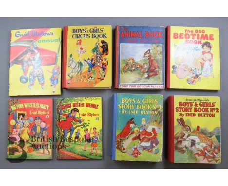 Over 100 Enid Blyton vintage larger format books and annuals, including Boys and Girls Story Book 2 - 6, several Holiday Book